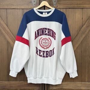 NWT Anine Bing x Reebok Oversized Colorblocked Sweatshirt Small